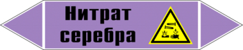 Маркировка трубопровода "нитрат серебра" (a04, пленка, 716х148 мм)" - Маркировка трубопроводов - Маркировки трубопроводов "ЩЕЛОЧЬ" - Магазин охраны труда ИЗО Стиль