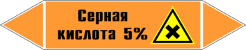 Маркировка трубопровода "серная кислота 5%" (k23, пленка, 716х148 мм)" - Маркировка трубопроводов - Маркировки трубопроводов "КИСЛОТА" - Магазин охраны труда ИЗО Стиль