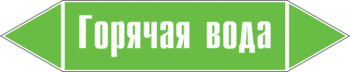 Маркировка трубопровода "горячая вода" (пленка, 507х105 мм) - Маркировка трубопроводов - Маркировки трубопроводов "ВОДА" - Магазин охраны труда ИЗО Стиль